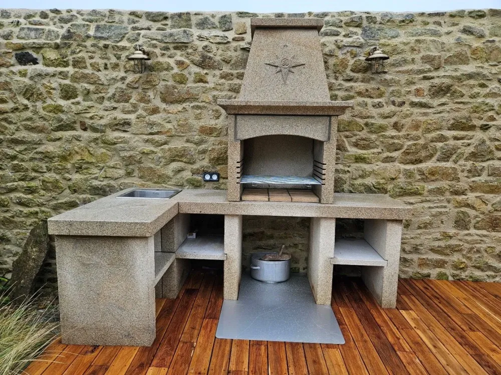 Barbecue complet pierre